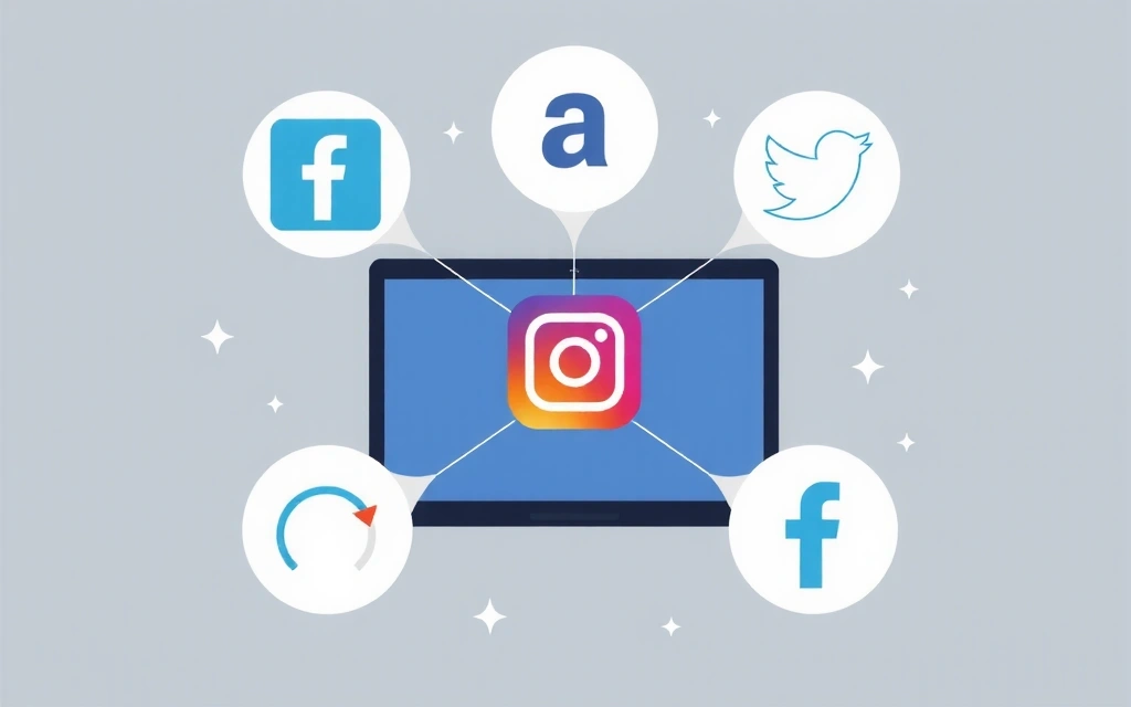 Iconos de diferentes redes sociales y un gráfico de análisis, representando cookies de terceros