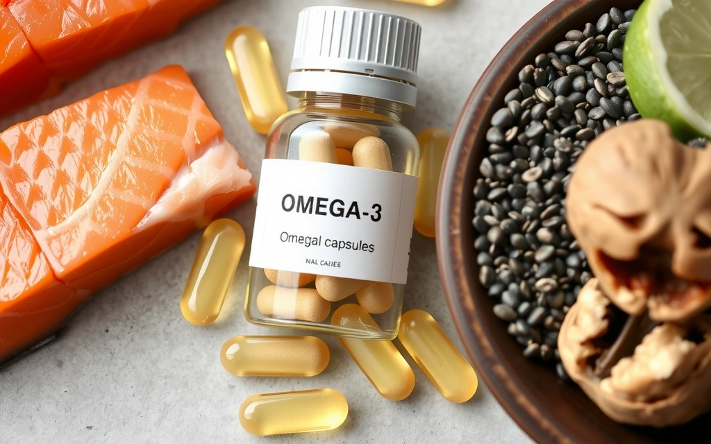 Cápsulas de Omega-3 con pescado y algas